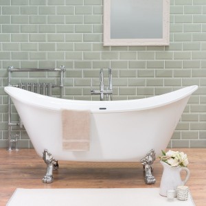 Solitude 1730 x 750mm Traditional Freestanding Bath