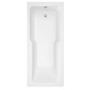 Evolve Contemporary Straight Shower Bath 1700 x 750mm