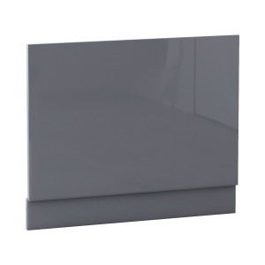 Calm Gloss Grey 700mm Wooden Bath End Panel
