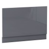 Aquariss Bath End Panel - Gloss Grey - 800mm