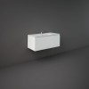 RAK Joy Uno Wall Hung Vanity Unit With Slim Basin - Choice of Size and Colour