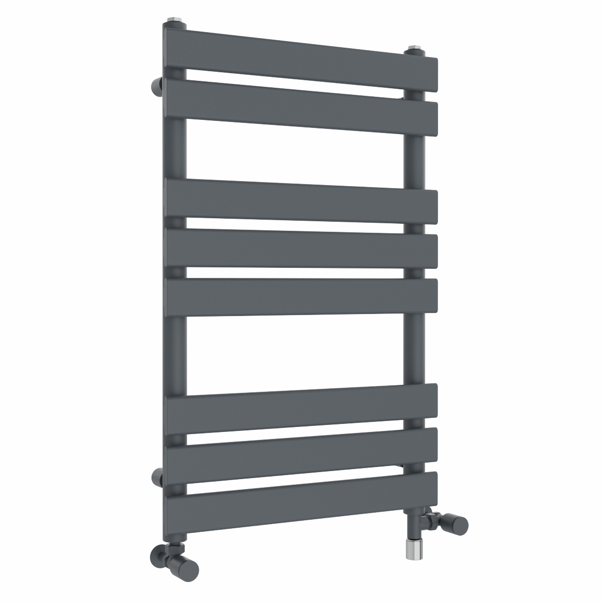 Juva 800 x 500mm Dual Fuel Sand Grey Flat Panel Simple Electric Heated Towel Rail
