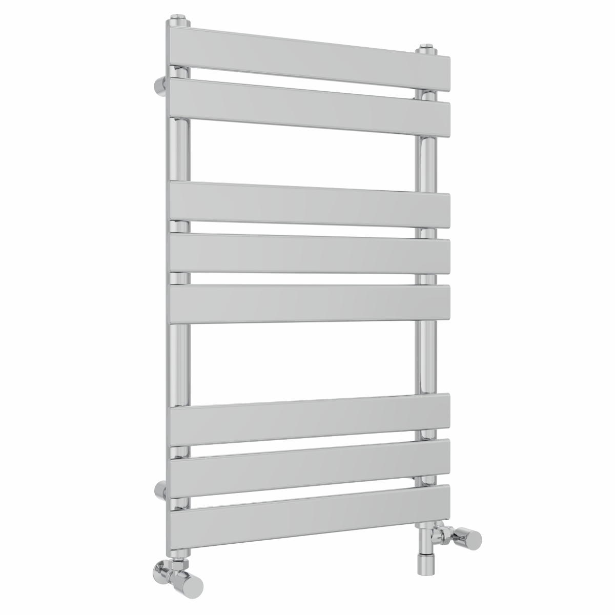 Juva 800 x 500mm Dual Fuel Chrome Flat Panel Simple Electric Heated Towel Rail