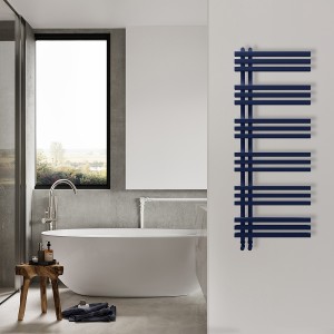 Carisa Terra 1296 x 500mm Navy Blue Designer Aluminium Towel Rail