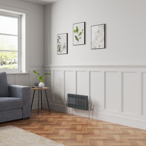 Bern Anthracite Horizontal Column Radiator - Choice of Size