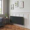 Bern 600 x 1460mm Anthracite Triple Column Horizontal Traditional Radiator
