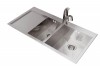 Valle Quebec 1000x510mm Left Hand 1.5 Bowl Kitchen Sink - Stainless Steel
