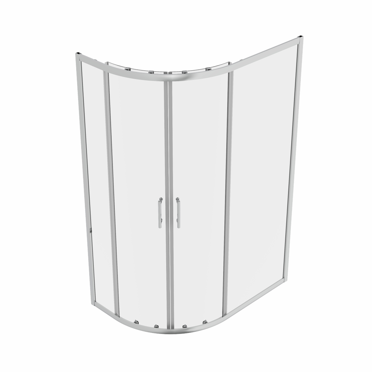 Ennerdale - 1200 x 800mm Offset Quadrant Shower Enclosure - Chrome (Reversible Left/Right)
