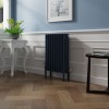 Bern 600 x 425mm Sapphire Blue Four Column Horizontal Traditional Radiator