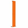 Lulea 1800 x 270mm Bright Orange Single Flat Panel Vertical Designer Radiator