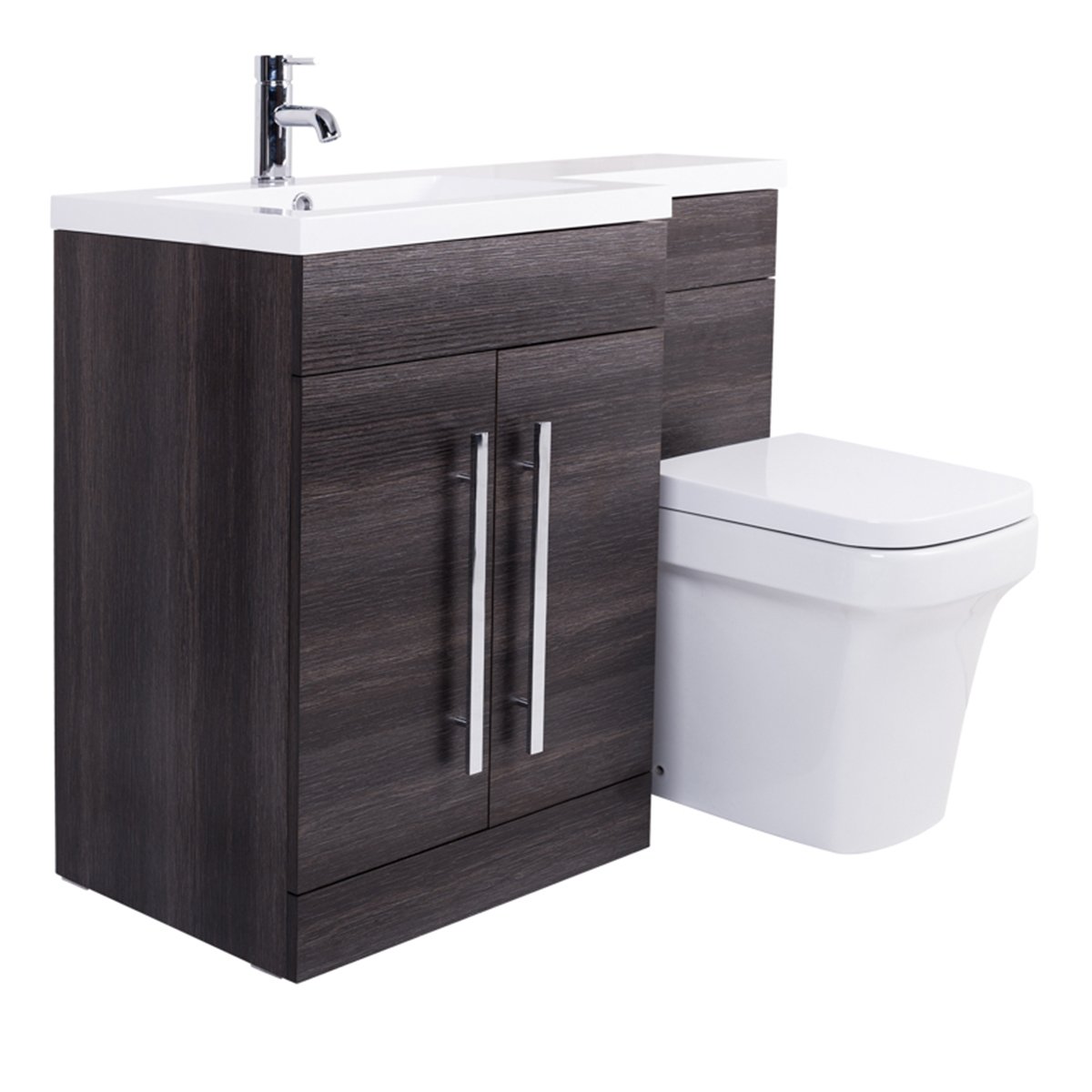 Bathroom LH & RH Combination Toilet, Vanity Unit & Basin ...