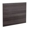 Calm Grey Effect 700mm Wooden L Shape Shower Bath End Panel