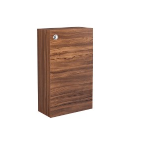 Calm Walnut Contemporary Rectangular Back to Wall Unit 500mm with Concealed Dual Flush Cistern (No Toilet/Pan) 