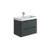 Acton 800mm Wall Hung Vanity Unit & White Basin - Anthracite