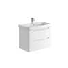 Acton 800mm Wall Hung Vanity Unit & White Basin - White
