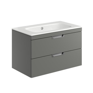 Rydal 800mm Wall Hung Vanity with Handles & Basin - Choice of Colour