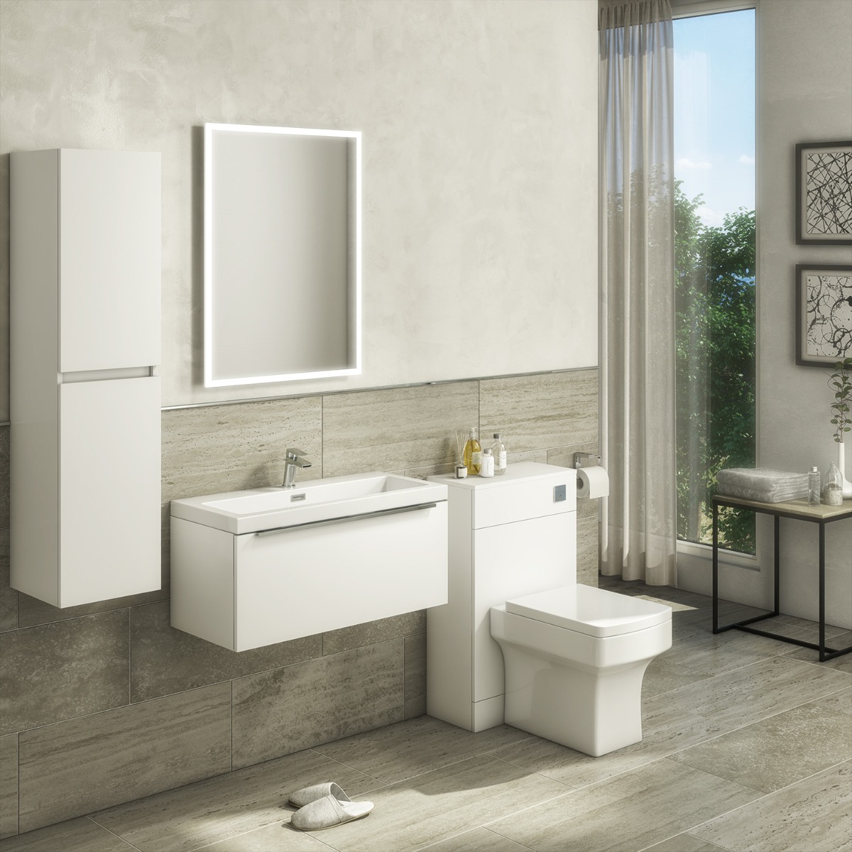 Sava - 600 x 800mm LED Mirror with Demister & Shaver Socket