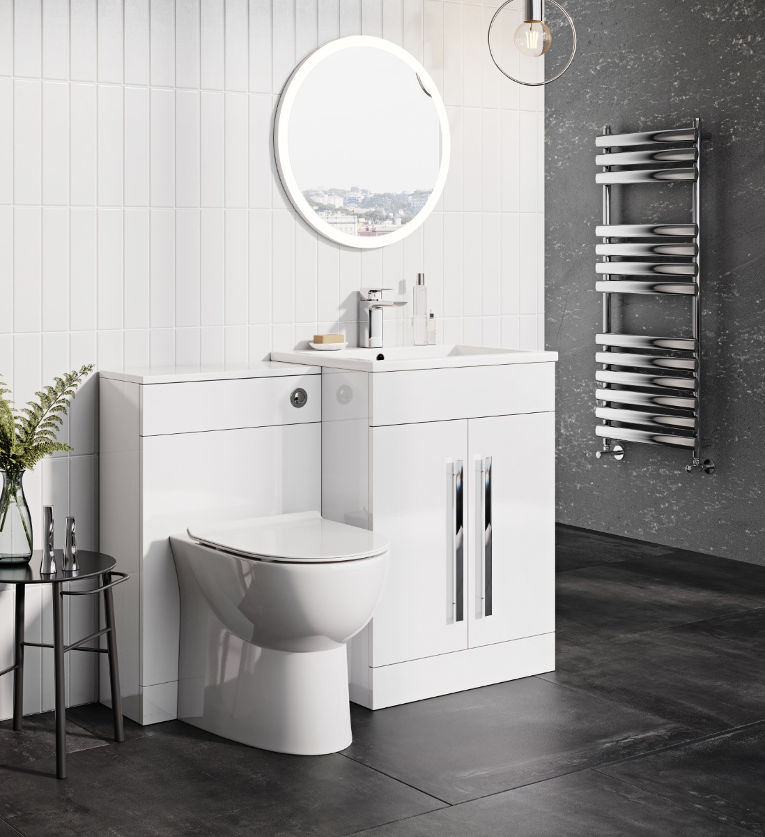 Linth - 800mm Round Led Mirror with Demister