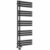 Koli 1600 x 600mm Dual Fuel Black Thermostatic Touch Control Wifi Electric Heated Towel Rail