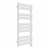 Juva 1000 x 450mm White Flat Panel Thermostatic Touch Control Wifi Electric Heated Towel Rail