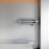 Carisa Swing 250 x 1000mm Satin Polished Designer Stainless Steel Towel Rail