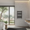 Bergen 800 x 500mm Straight Anthracite Heated Towel Rail