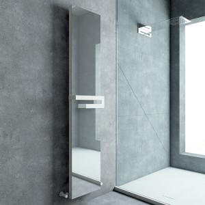 Carisa Elvino Bath Mirror Aluminium Designer Towel Radiator- Choice of Colour & Size