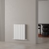 Carisa Chambord Double 600 x 495mm White Designer Aluminium Radiator