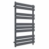 Juva 1000 x 600mm Sand Grey Flat Panel Simple Electric Heated Towel Rail