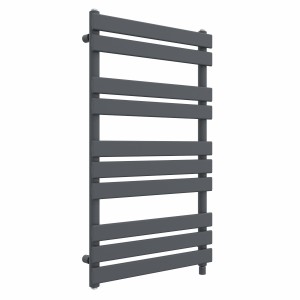 Juva 1000 x 600mm Sand Grey Flat Panel Simple Electric Heated Towel Rail