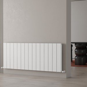 Carisa Chambord Double 600 x 1495mm White Designer Aluminium Radiator
