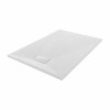 Terra - 1300x900mm Slate Effect Rectangle Shower Tray White