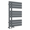 Kristiansund 824 x 500mm Dual Fuel Anthracite Simple Electric Heated Towel Rail