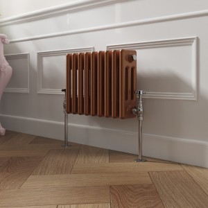 Bern 300 x 425mm Metallic Bronze Triple Horizontal Column Radiator
