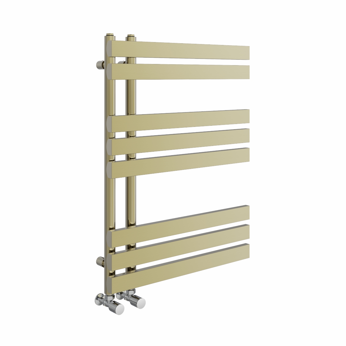 Koli 800 x 600 Designer Towel Rail - Brushed Brass