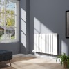 Karlstad 600 x 886mm White Flat Panel Horizontal Wifi Electric Radiator - 1000W