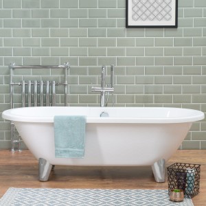 Energise 1760 x 790mm Luxury Double Ended Freestanding Bath