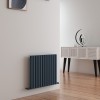 Carisa Tallis 600 x 710mm Anthracite Designer Aluminium Radiator