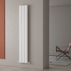 Carisa Angers Double 1800 x 295mm White Designer Aluminium Radiator