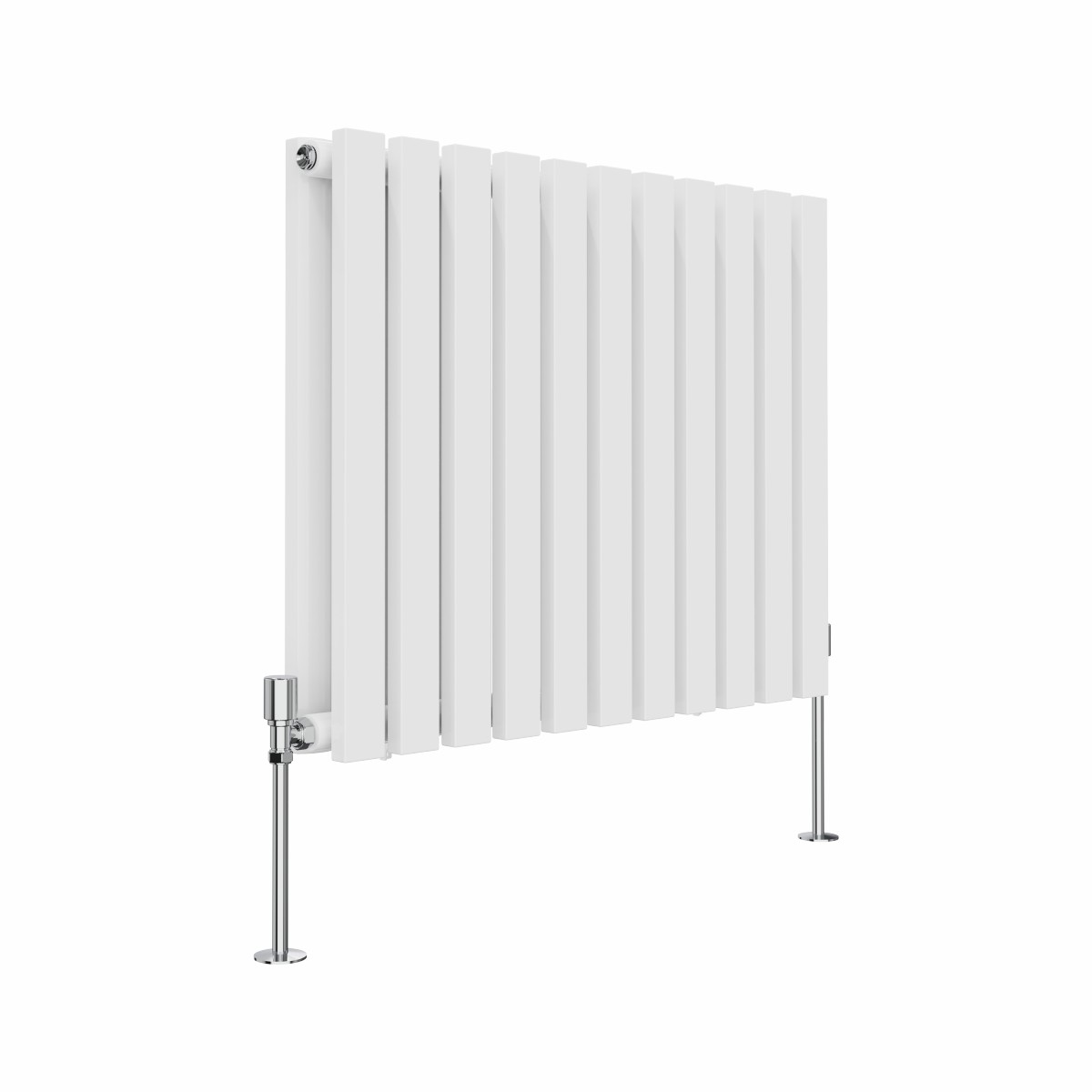 Lulea 600 x 760mm White Double Horizontal Flat Panel Radiator
