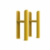 Bern Traditional Triple Column Radiator Feet - Zinc Yellow