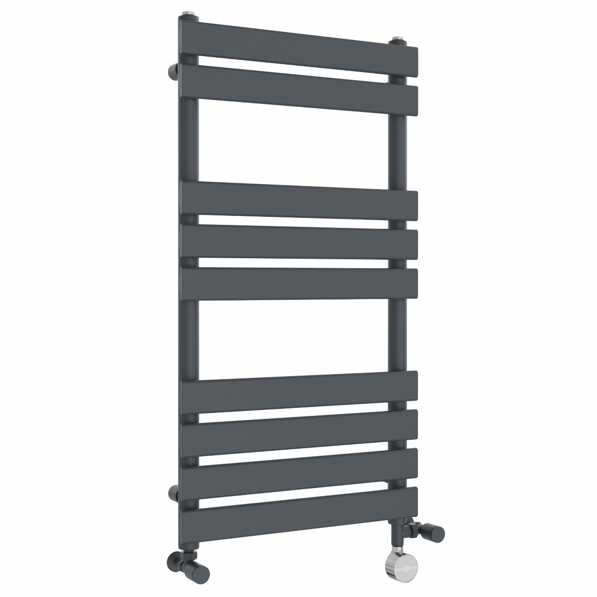 Juva 950 x 500mm Dual Fuel Sand Grey Flat Panel Thermostatic Touch Control Electric Heated Towel Rail