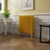 Bern 600 x 605mm Zinc Yellow Four Column Horizontal Traditional Radiator