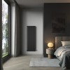 Karlstad 1600 x 546mm Black Single Vertical Flat Panel Designer Radiator