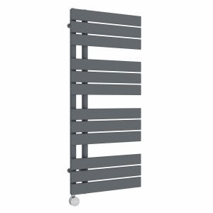 Kristiansund 1126 x 500mm Anthracite Thermostatic Touch Control Electric Heated Towel Rail
