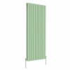 Karlstad 1600 x 682mm Pastel Green Double Flat Panel Vertical Designer Radiator