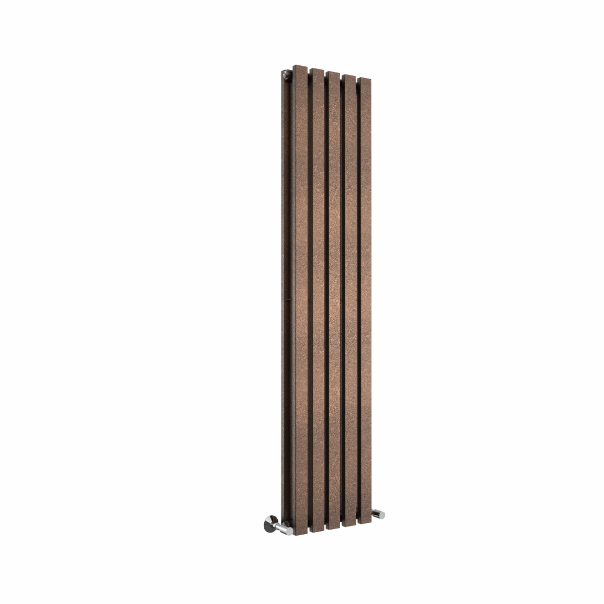 Lulea 1600 x 340mm Black Copper Double Vertical Flat Panel Designer Radiator