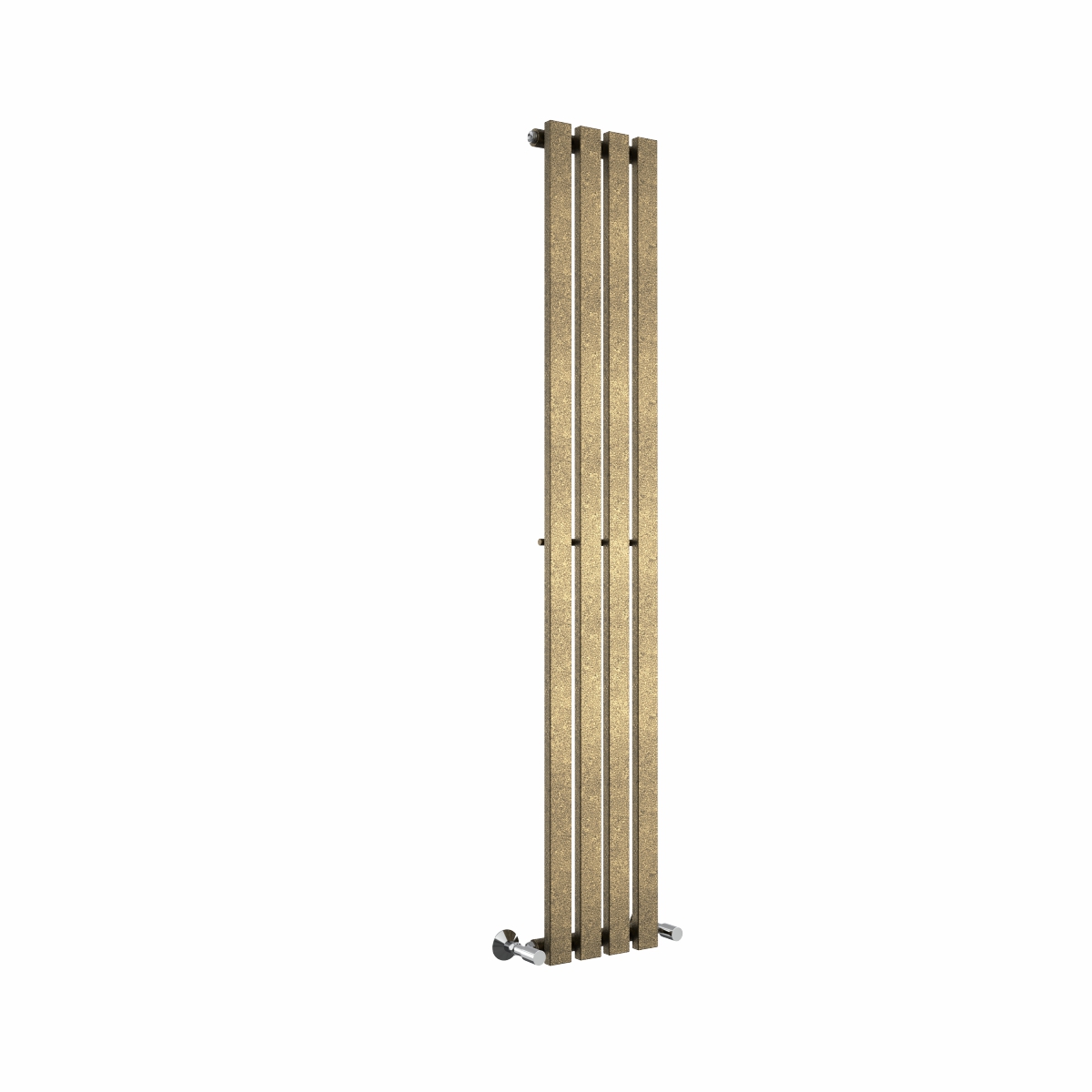 Lulea Black Gold Vertical Column Coloured Radiator - Choice of Size