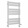 Juva 800 x 500mm Dual Fuel Chrome Flat Panel Thermostatic Touch Control Electric Heated Towel Rail