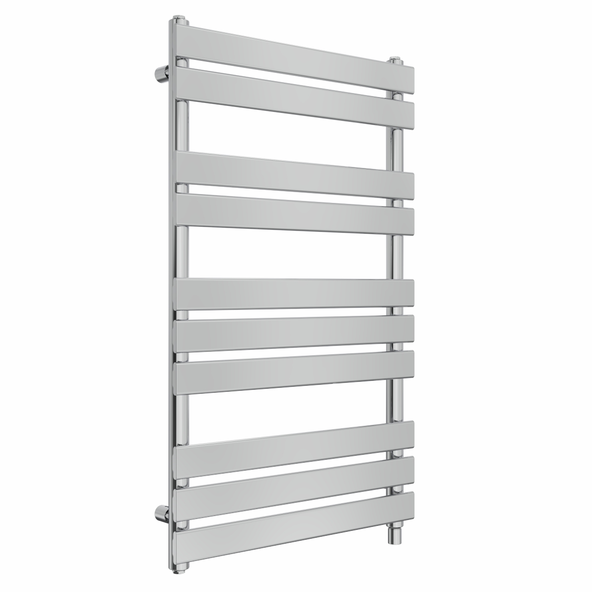 Juva 1000 x 600mm Chrome Flat Panel Simple Electric Heated Towel Rail